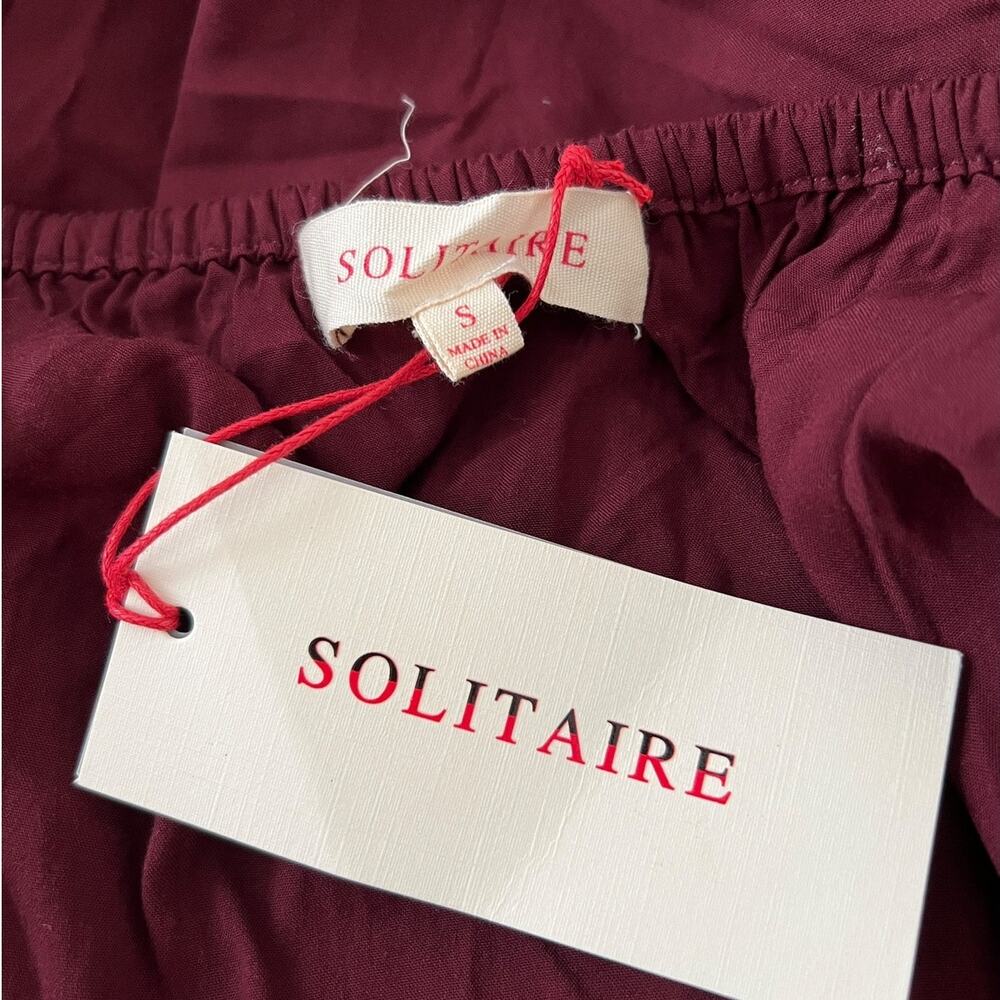 Solitaire Anthropologie Womens Floral Embroidered Boho Blouse Top S Small - Picture 5 of 9